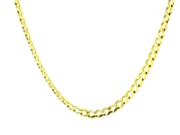 3.2mm 10k Yellow Gold Curb Chain