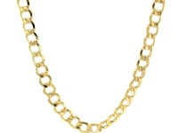 6.2mm 14k Yellow Gold Curb Chain